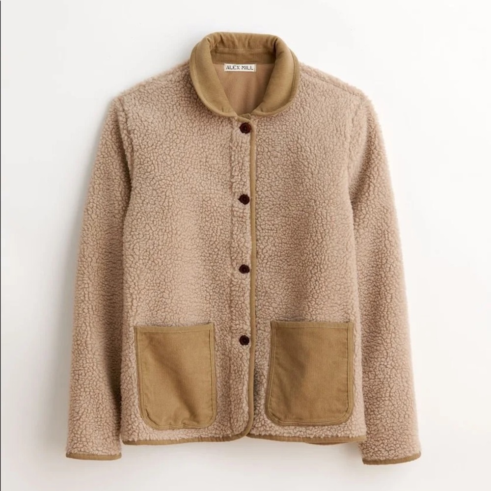 Alex Mill Sherpa Work Jacket. Size S